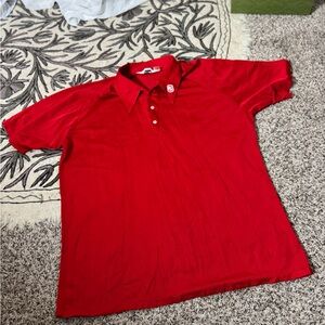 60s Red Polo Shirt eclectic grandpa retro